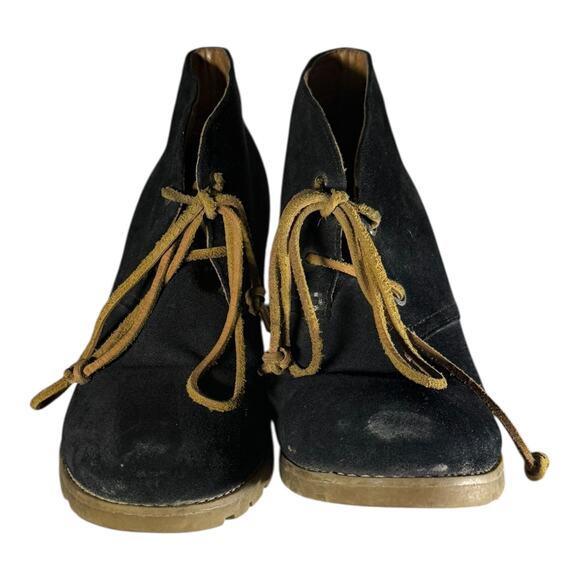 Sperry Stella Prow Black Suede Ankle Bootie, Women 9 M Wedge Heel Leather - Picture 2 of 8